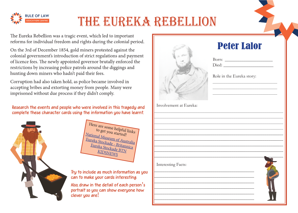 Eureka Character Cards