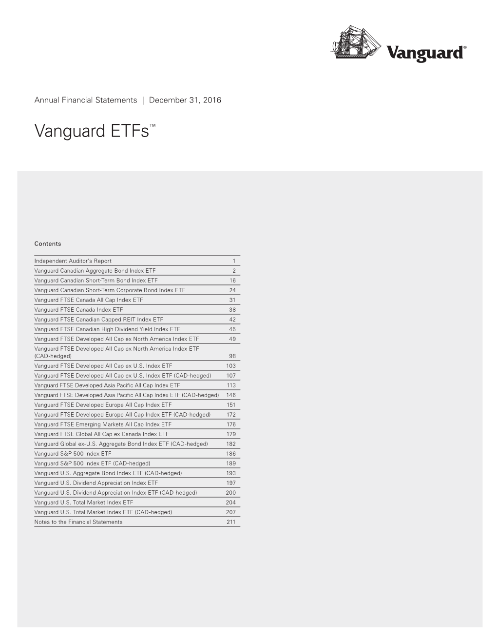 Vanguard Etfs™