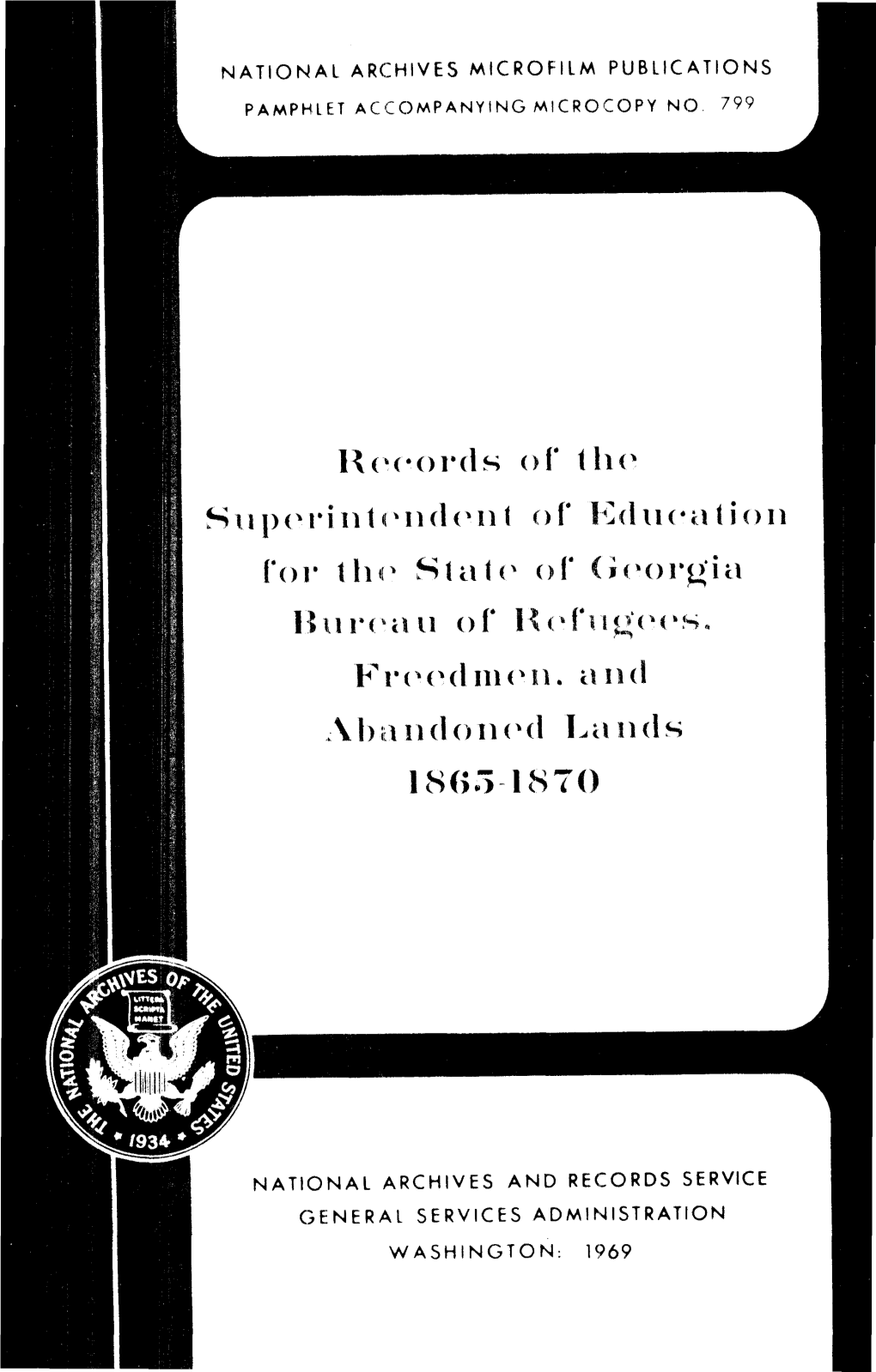 Records of the Superintendent of Education for the Slate of Georgia Bureau of Refugees, Frecdinen