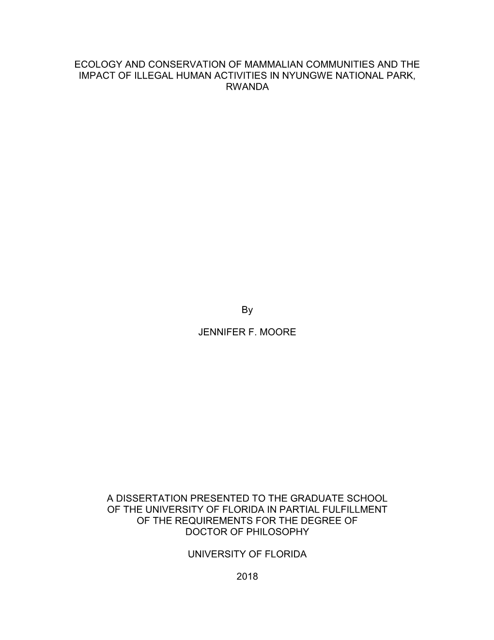 University of Florida Thesis Or Dissertation Formatting