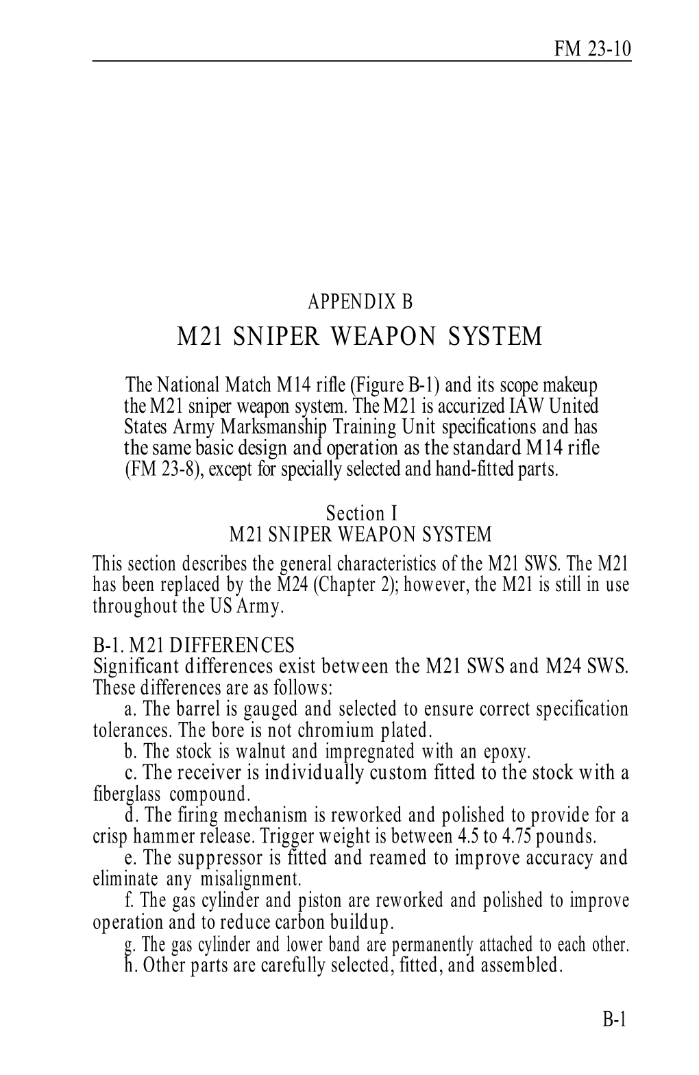 M21 Sniper Weapon System