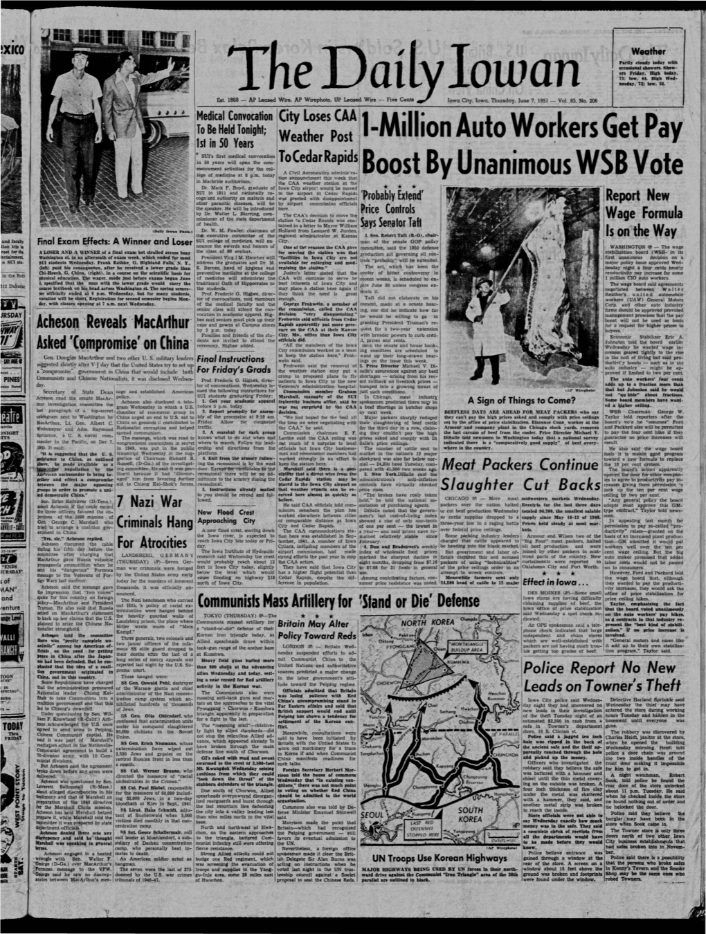 Daily Iowan (Iowa City, Iowa), 1951-06-07