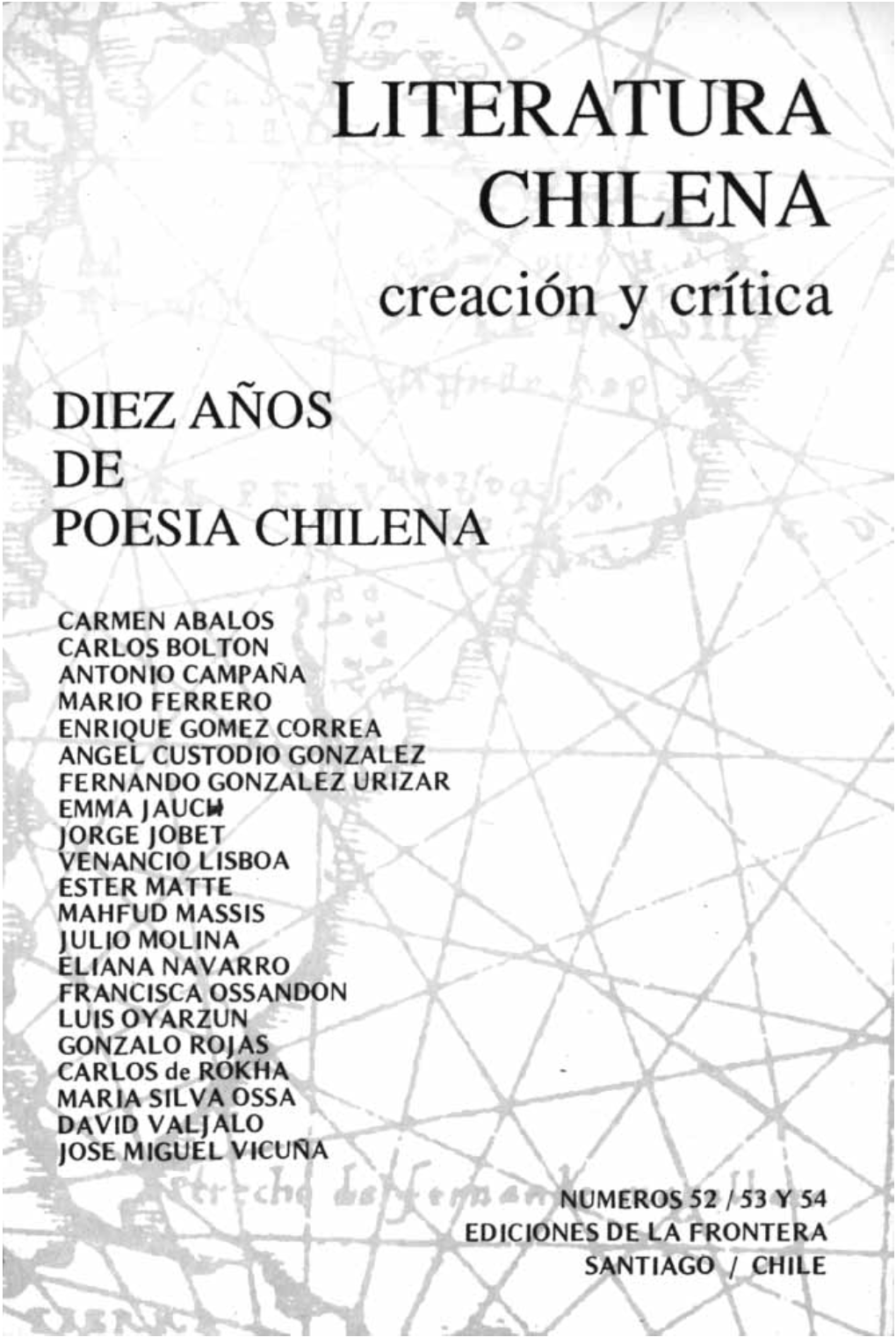 LITERATURA CHILENA Creación Y Crítica