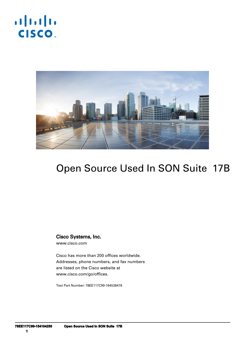Open Source Used in SON Suite 17B