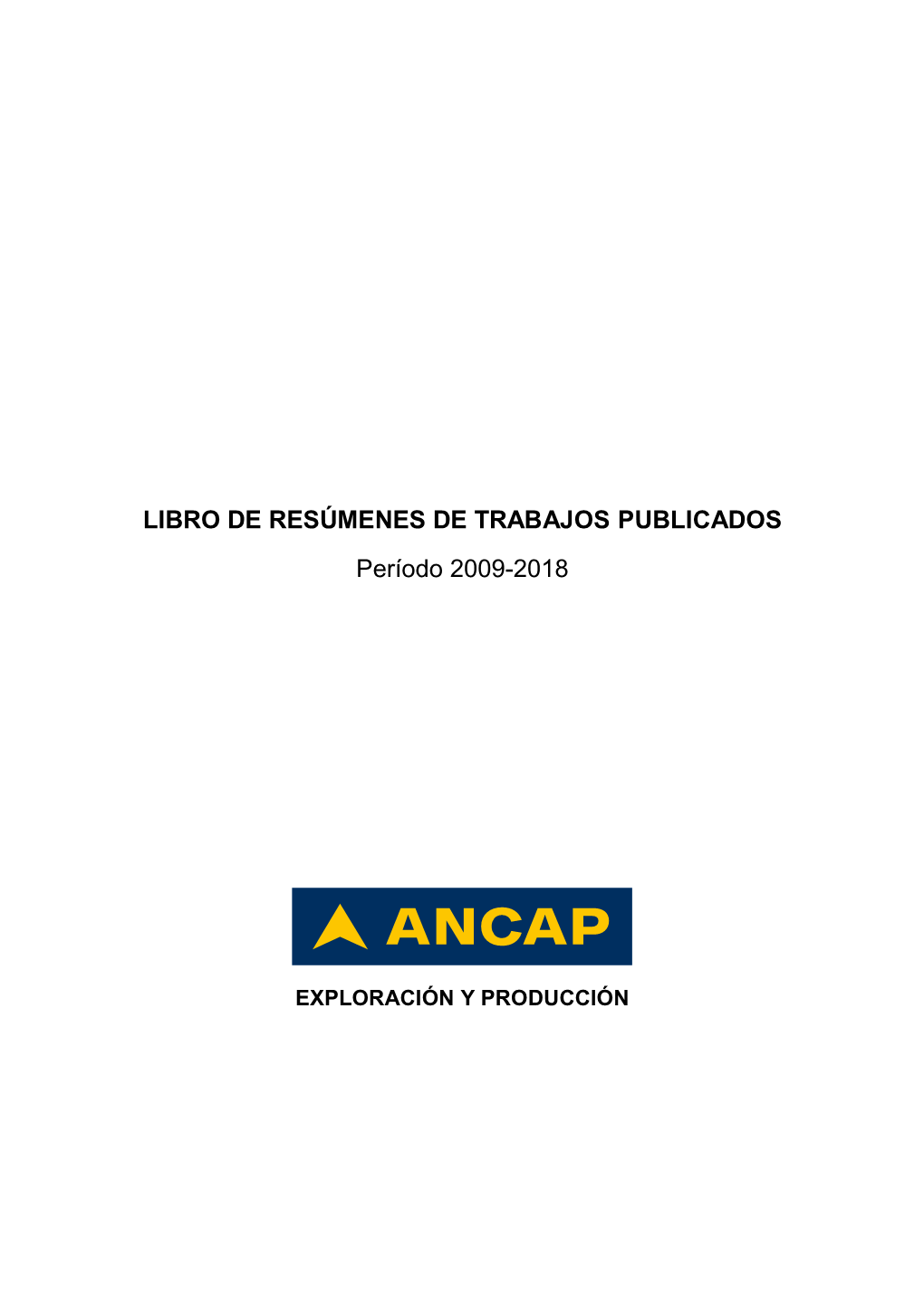 Libro De Resúmenes 2009-2018