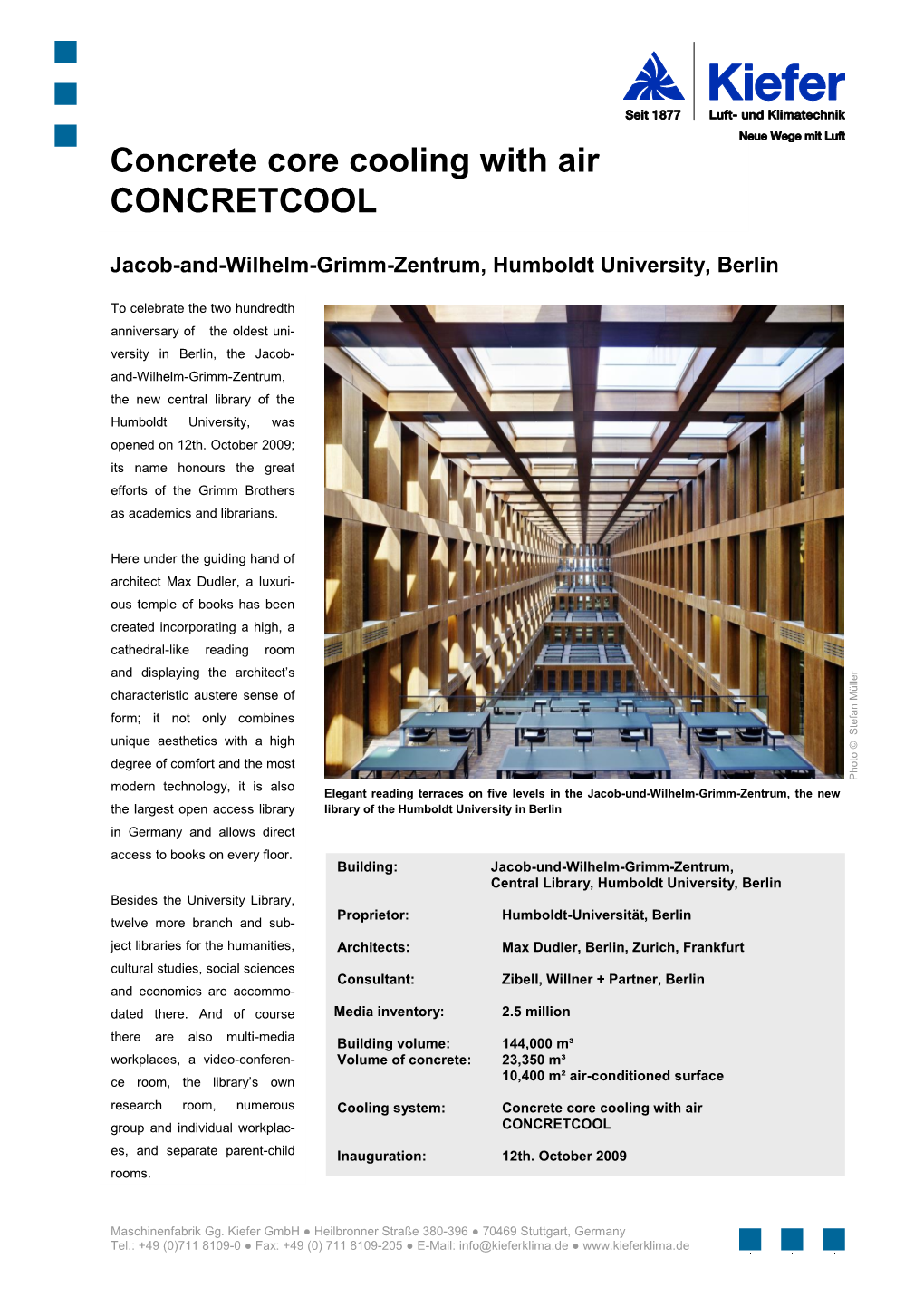 Project Report CONCRETCOOL Jacob-Und-Wilhelm-Grimm-Zentrum