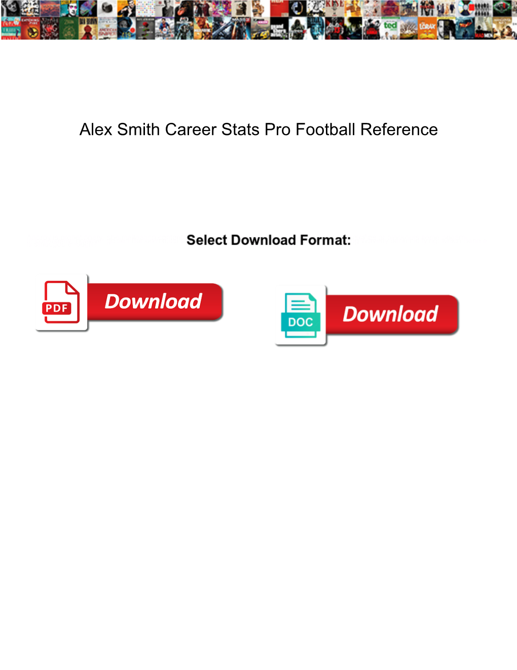 Alex Smith Career Stats Pro Football Reference