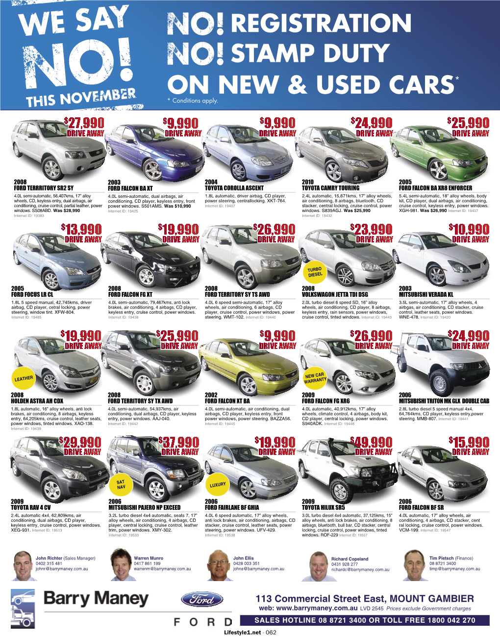 Registration Stamp Duty on New & Used Cars*