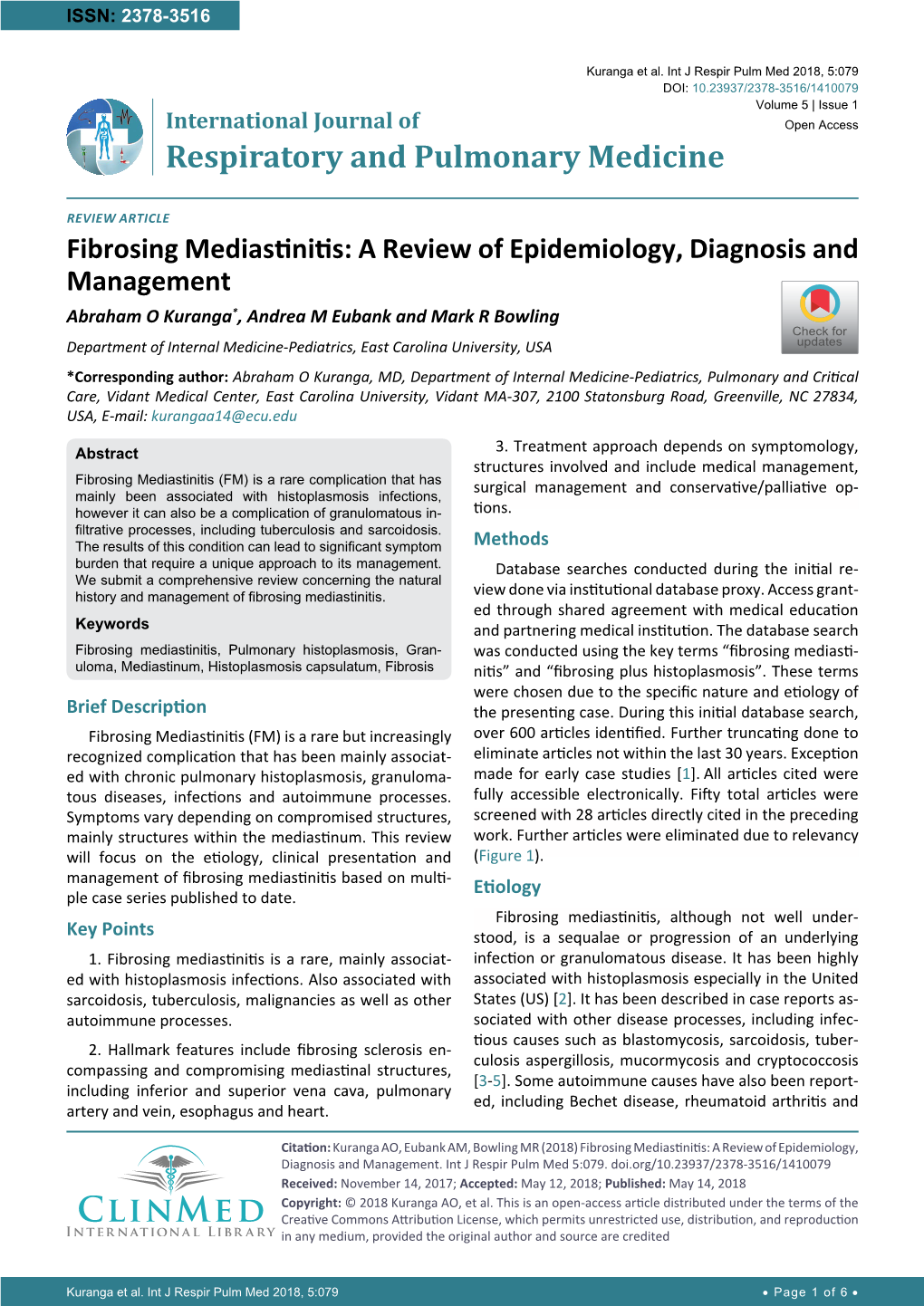 Fibrosing Mediastinitis