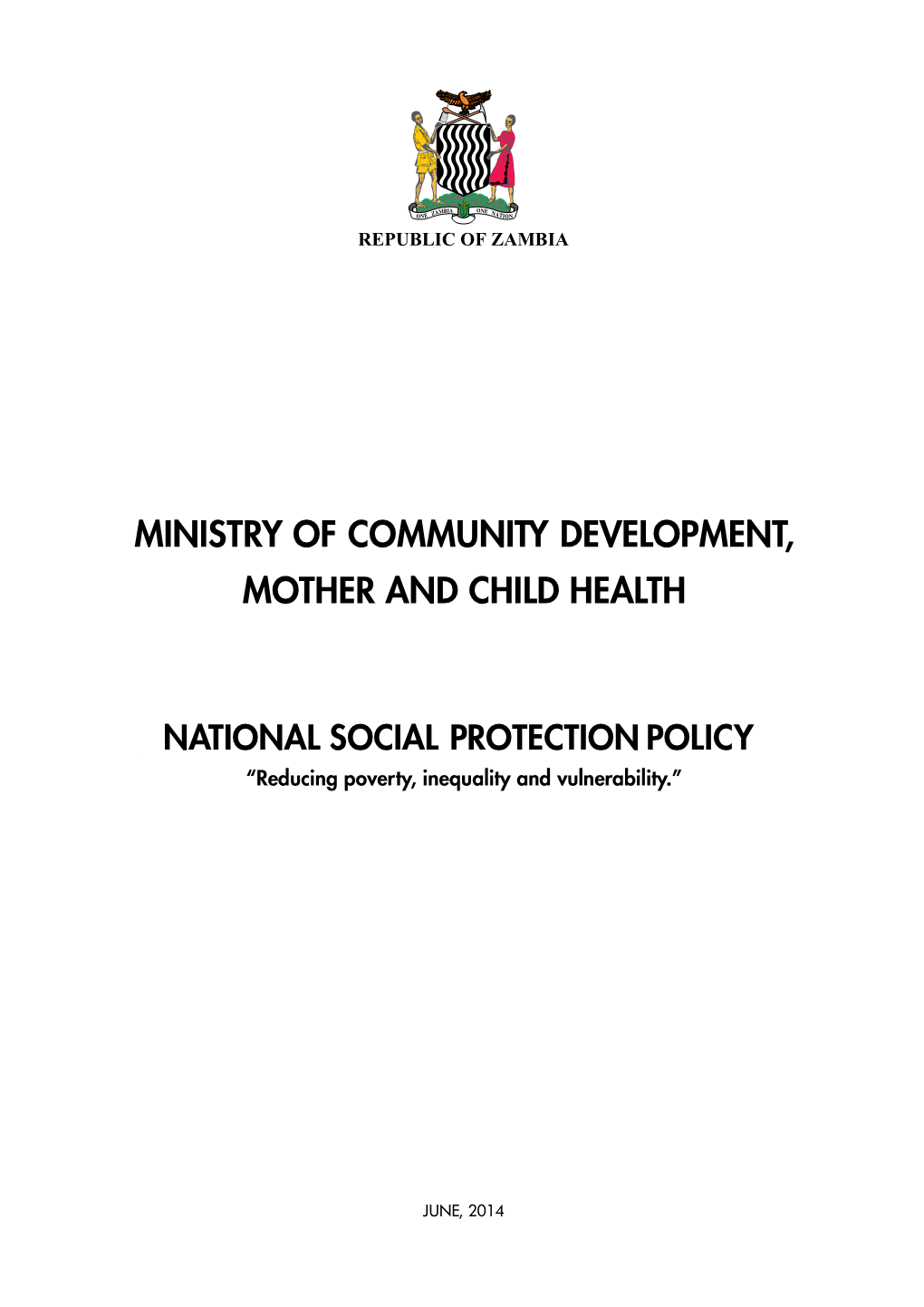 Ministry of Community Development, Mother and Child Health