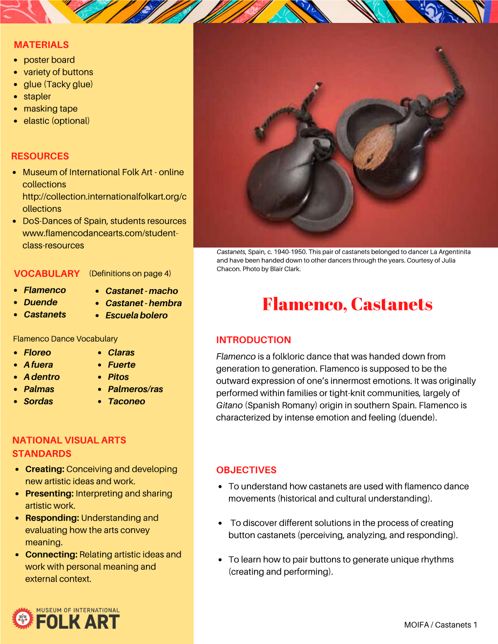 Flamenco, Castanets