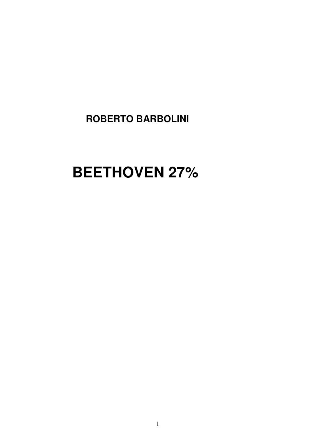Beethoven 27%
