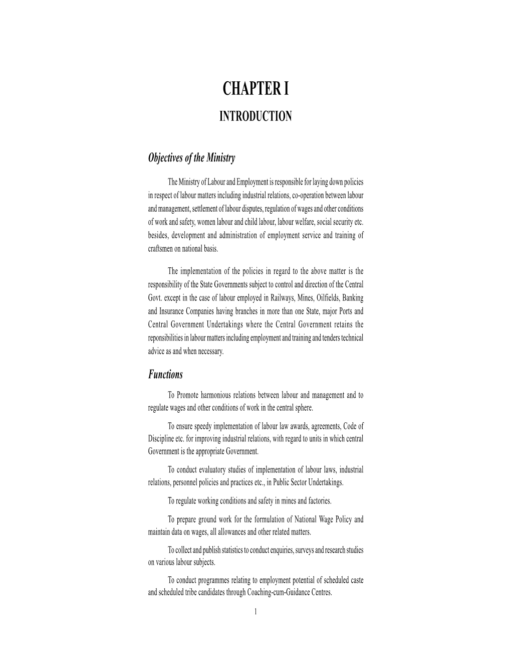 Chapter I Introduction