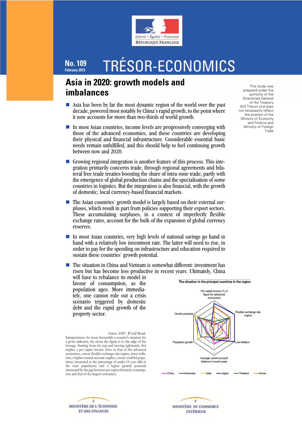 Asia in 2020: Growth Models and Imbalances