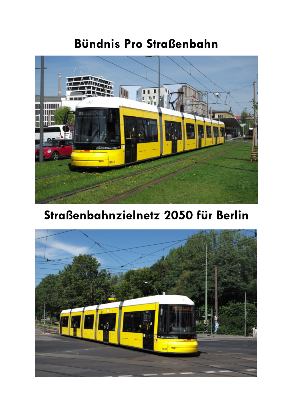 Bündnis Pro Straßenbahn – Zielnetz Berlin 2050