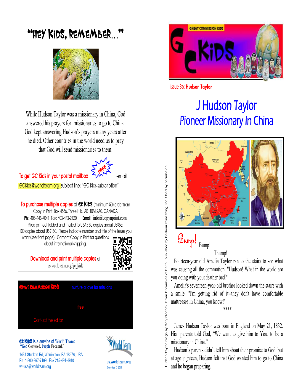 Hudson Taylor J Hudson Taylor While Hudson Taylor Was a Missionary in China, God Answered His Prayers for Missionaries to Go to China