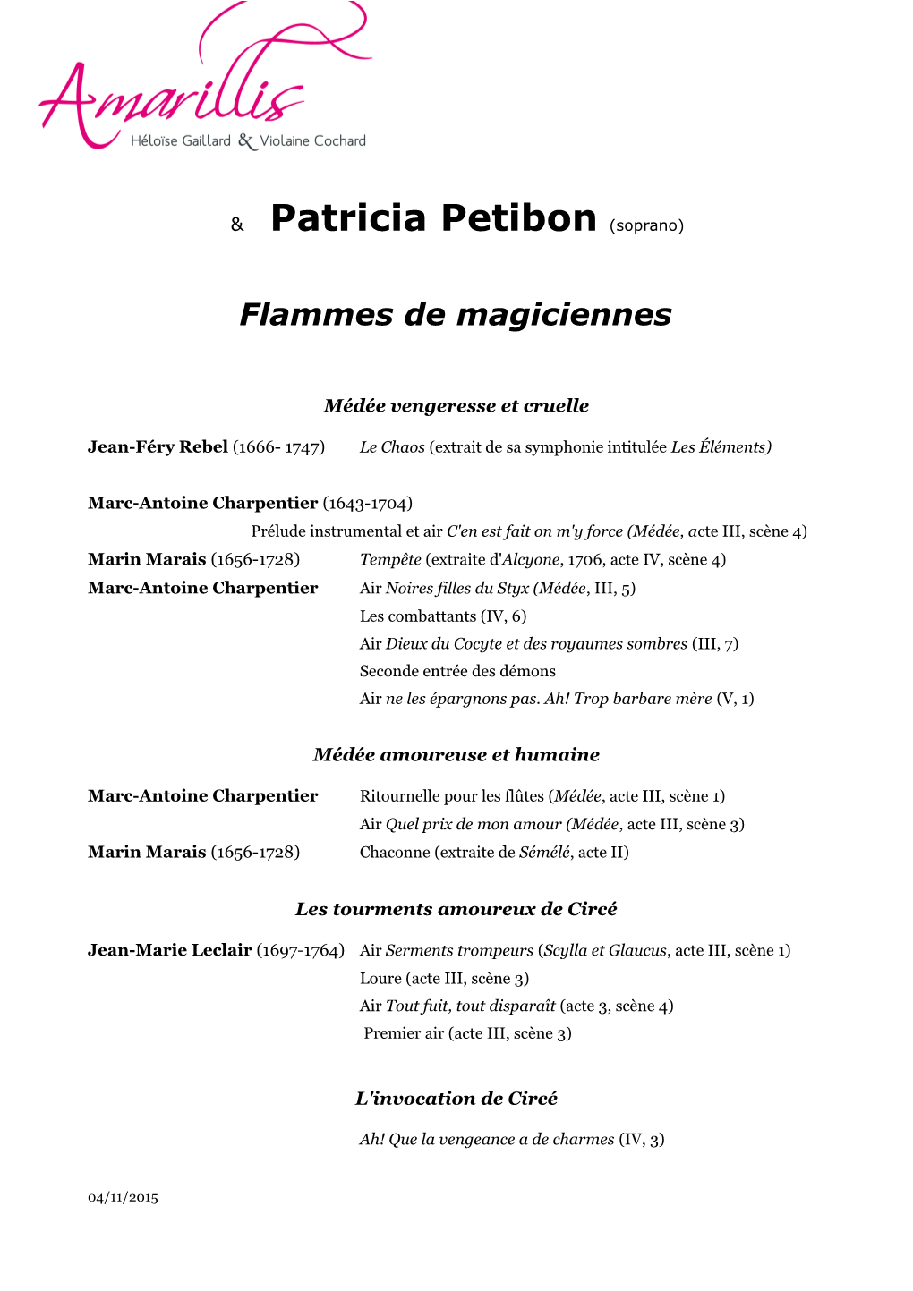 Patricia Petibon (Soprano)
