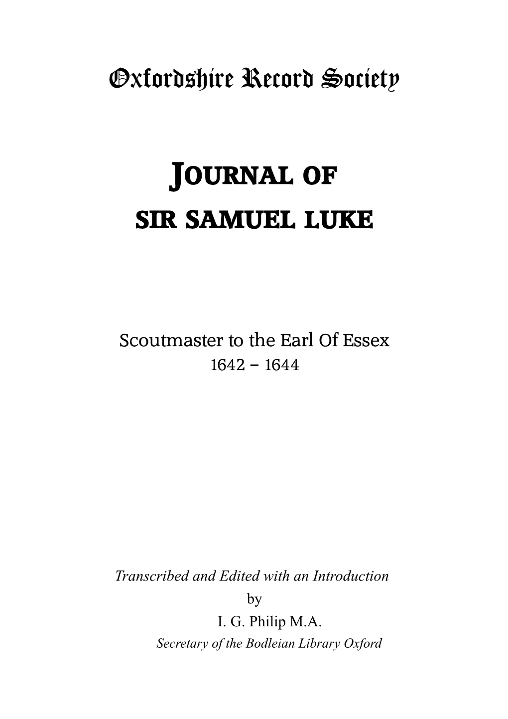 Sir Samuel Luke