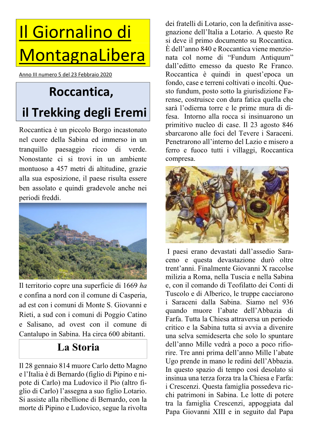 Roccantica, Il Trekking Degli Eremi