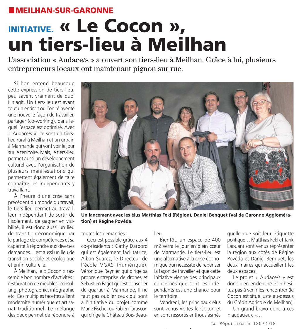 Le Cocon », Un Tiers-Lieu À Meilhan