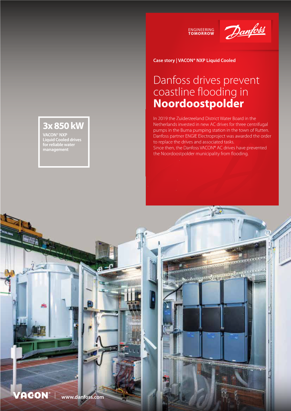 Danfoss Drives Prevent Coastline Flooding in Noordoostpolder