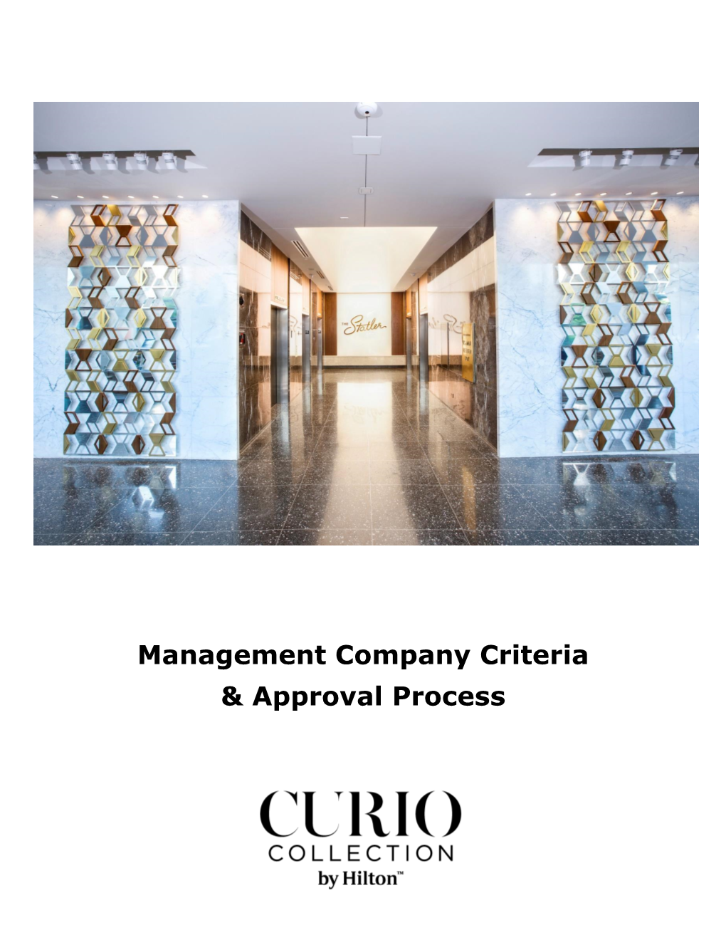 Management Company Criteria & Approval Process