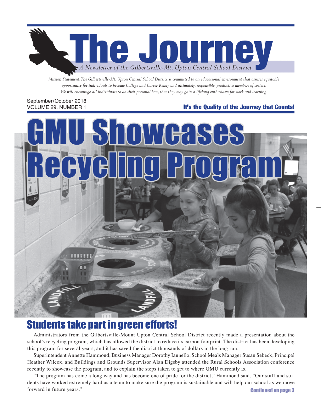 GMU Showcases Recycling Program