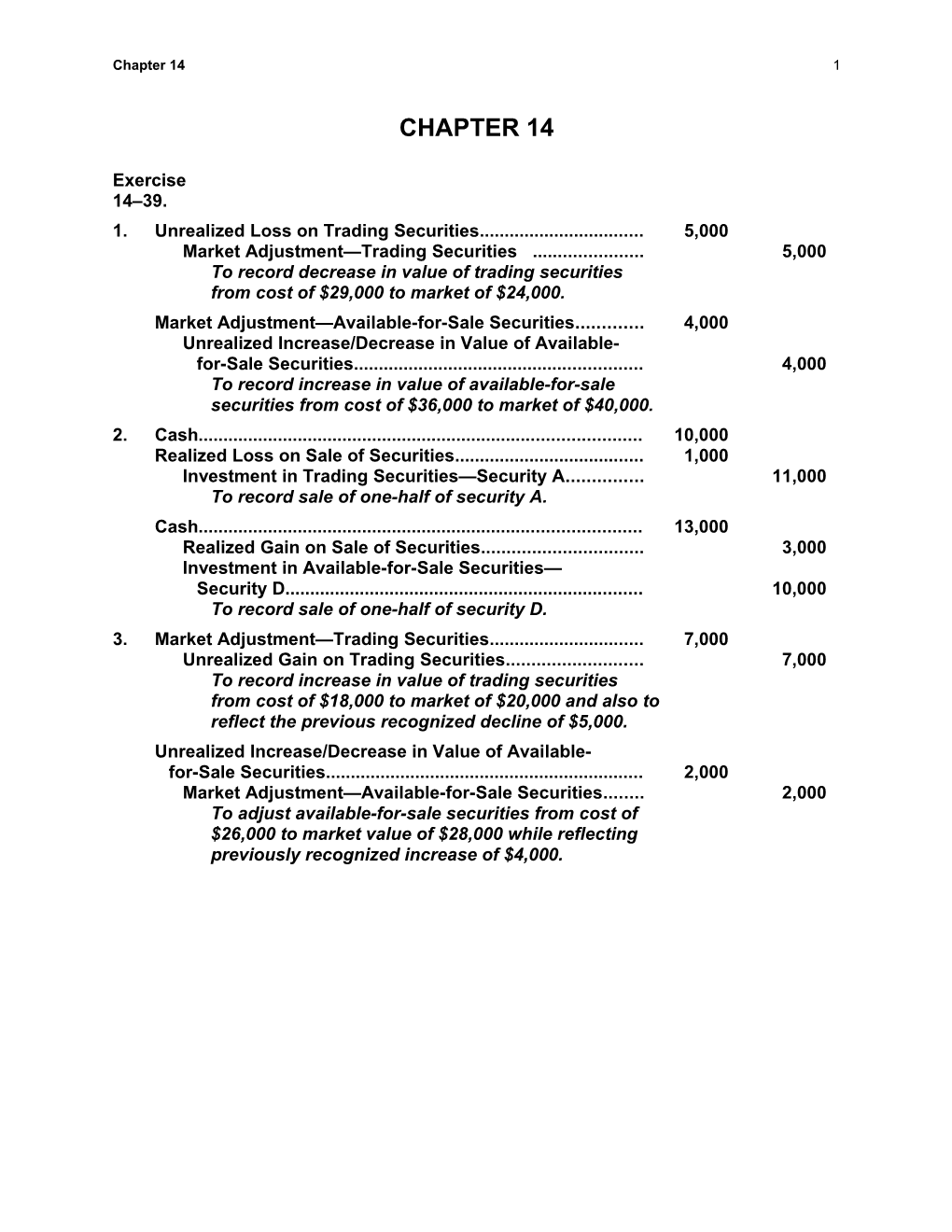 1.	the Four Major Activities Associated with Investments in Debt and Equity Securities