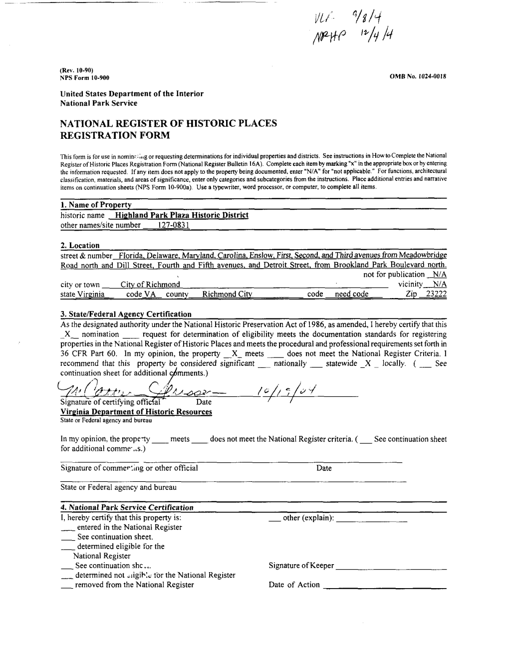 National Register of Historic Places Registration Form