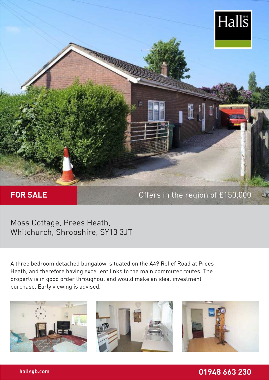 Moss Cottage, Prees Heath, Whitchurch, Shropshire, SY13 3JT
