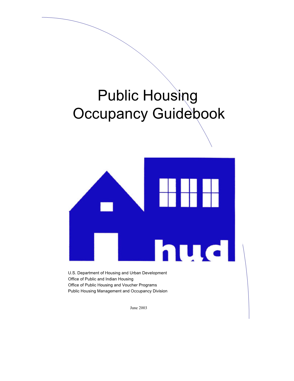 Public Housing Occupancy Guidebook