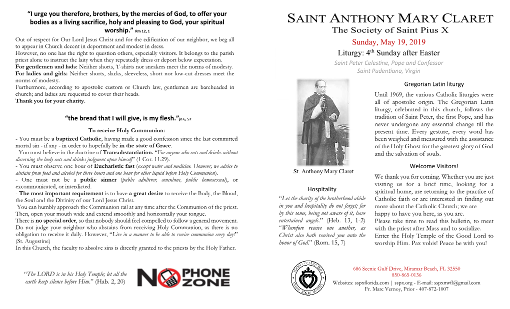 Saint Anthony Mary Claret