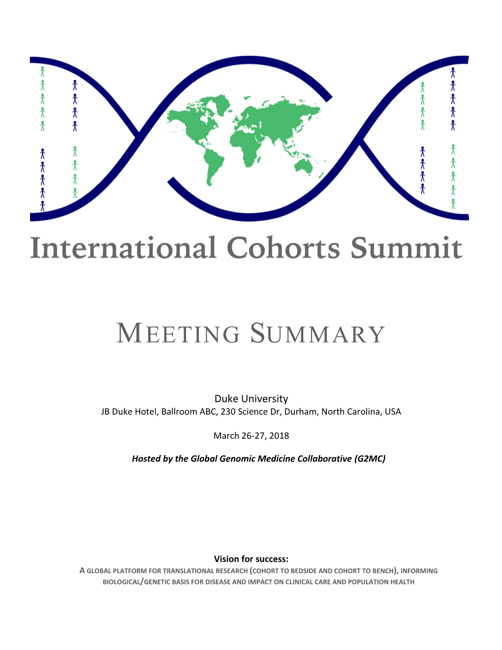 International Cohorts Summit
