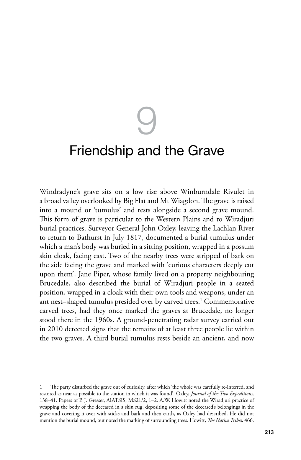 9. Friendship and the Grave