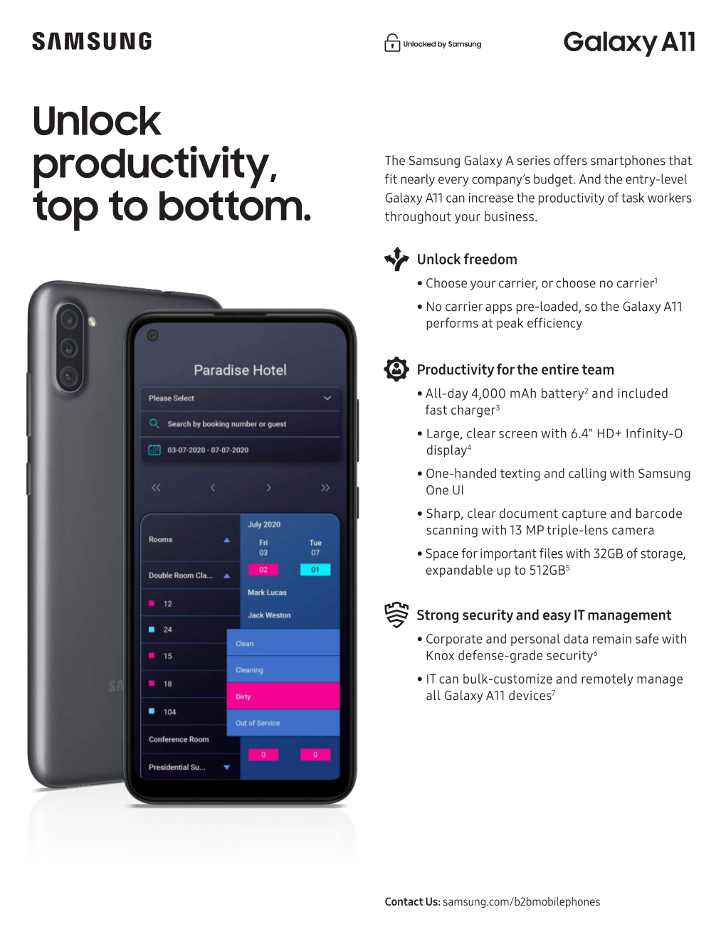 Unlock Productivity, Top to Bottom