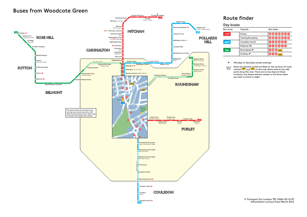 Buses from Woodcote Green Woodcote Busesfrom