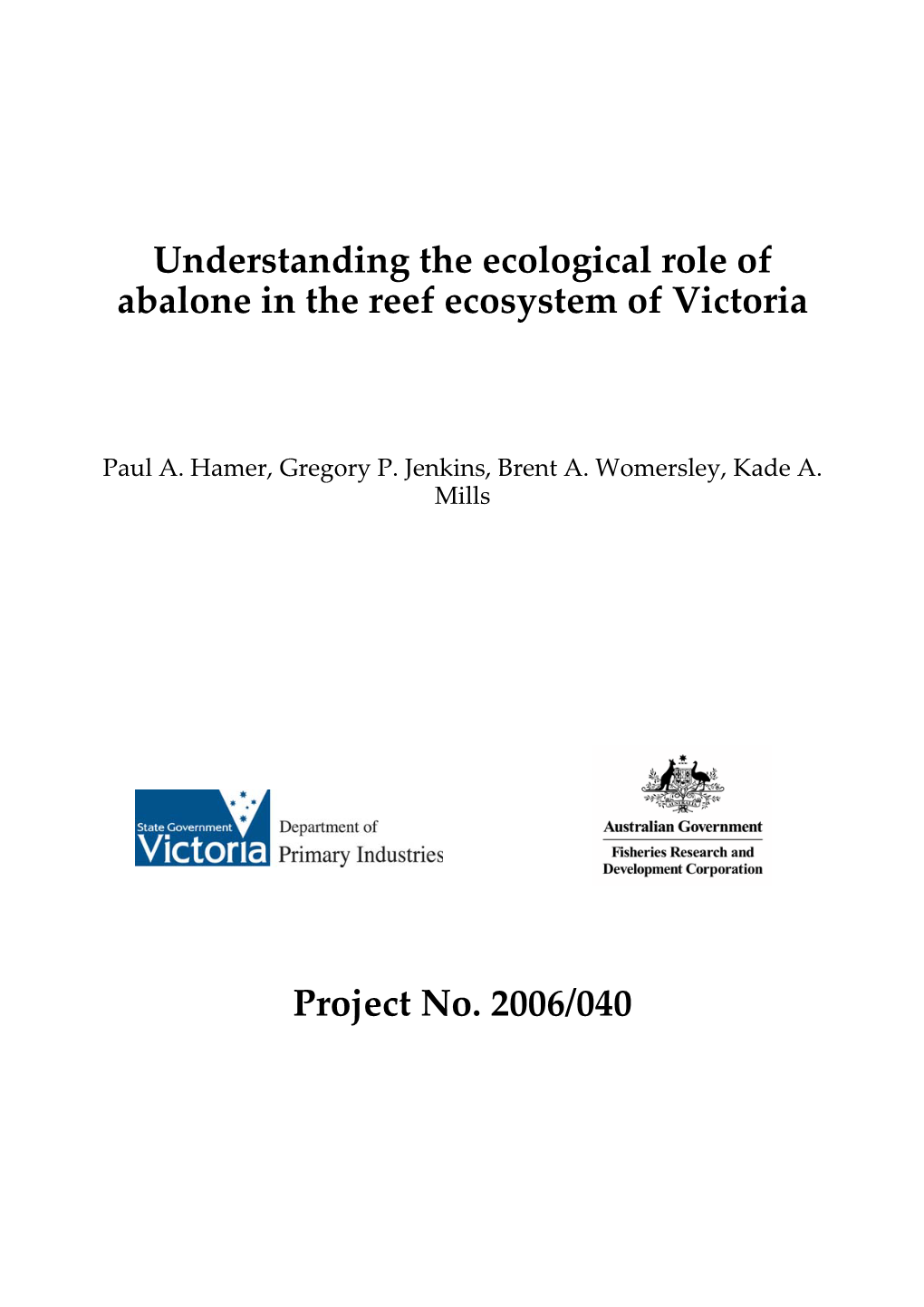 Understanding the Ecological Role of Abalone in the Reef Ecosystem of Victoria