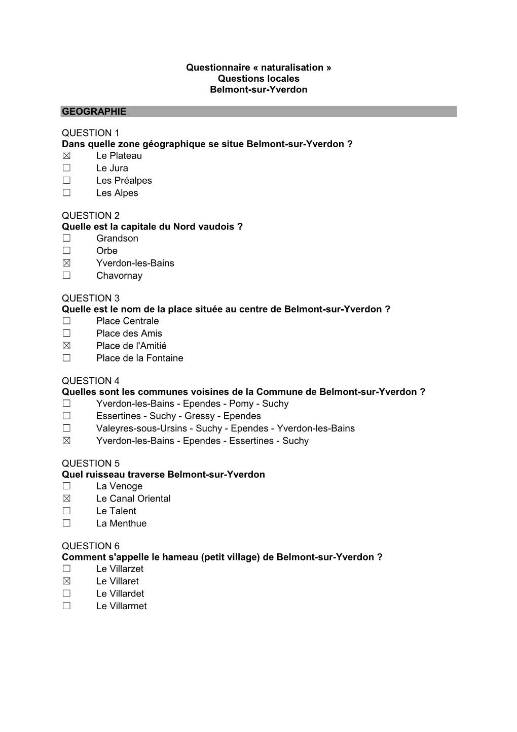 Naturalisation » Questions Locales Belmont-Sur-Yverdon