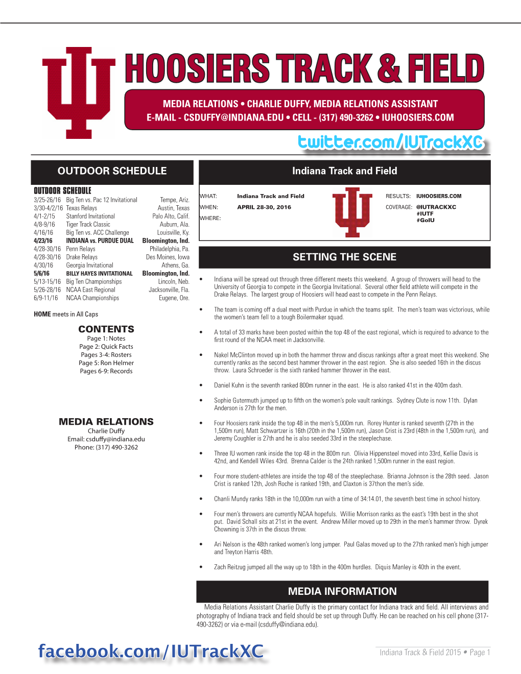 Hoosiers Track & Field