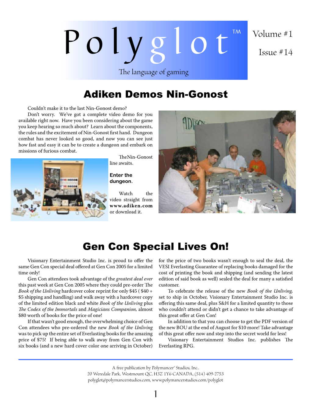 Polyglot Volume 1 Issue 14