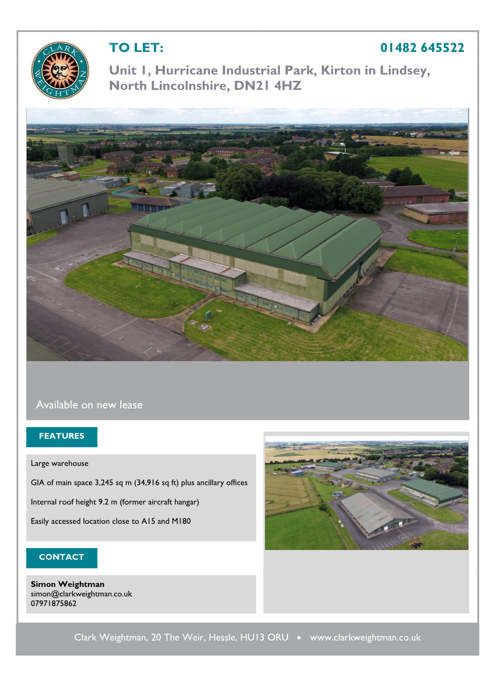 01482 645522 Unit 1, Hurricane Industrial Park, Kirton in Lindsey, North Lincolnshire, DN21 4HZ