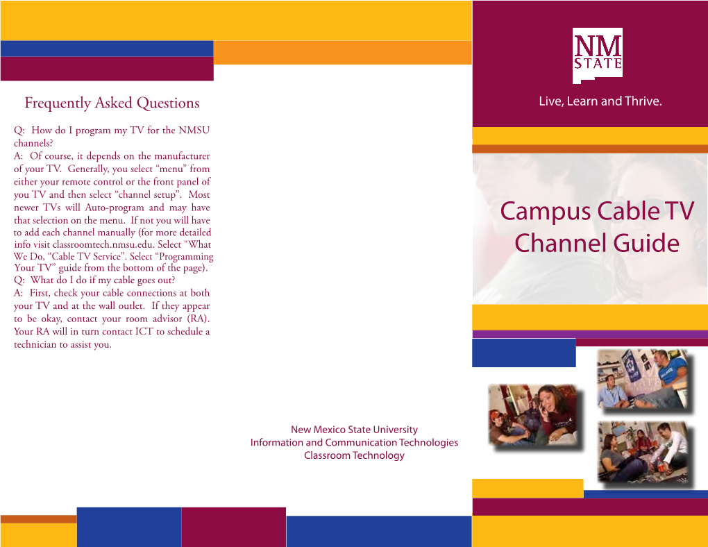 Campus Cable TV Channel Guide