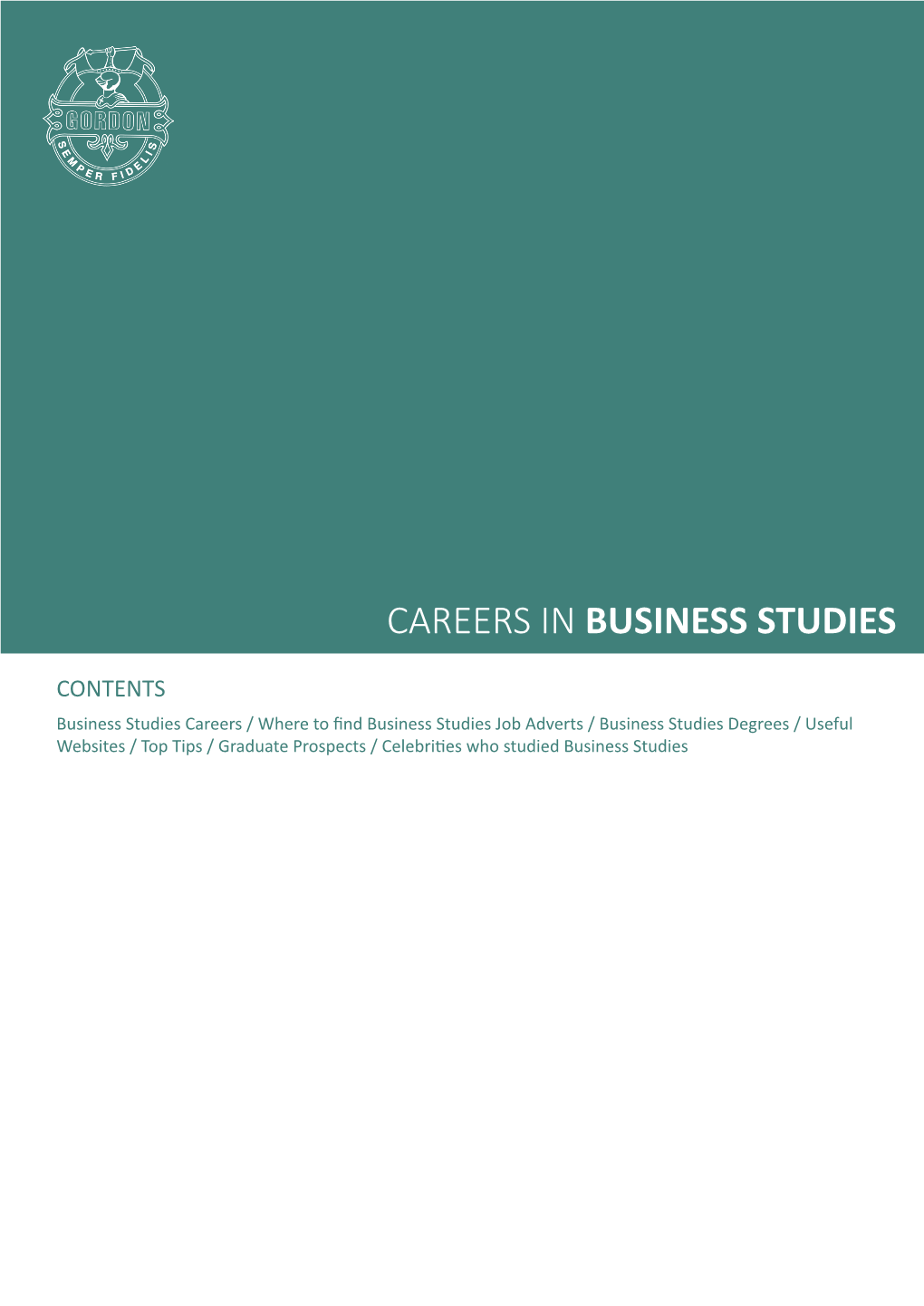 Careers in Business Studies