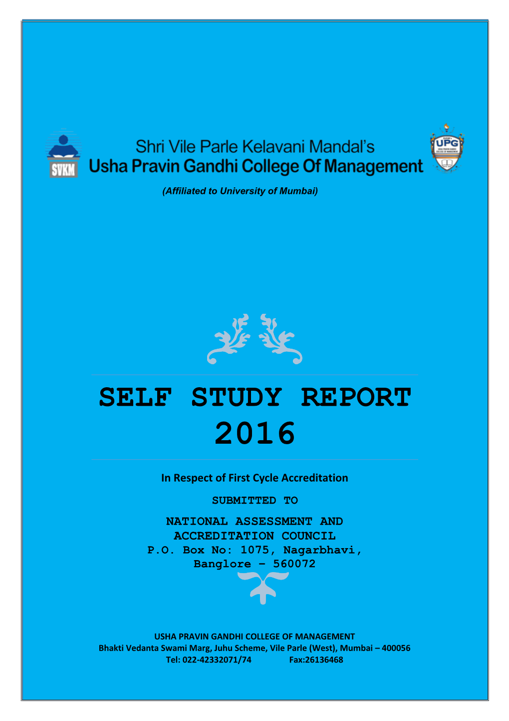 Self Study Report 2016