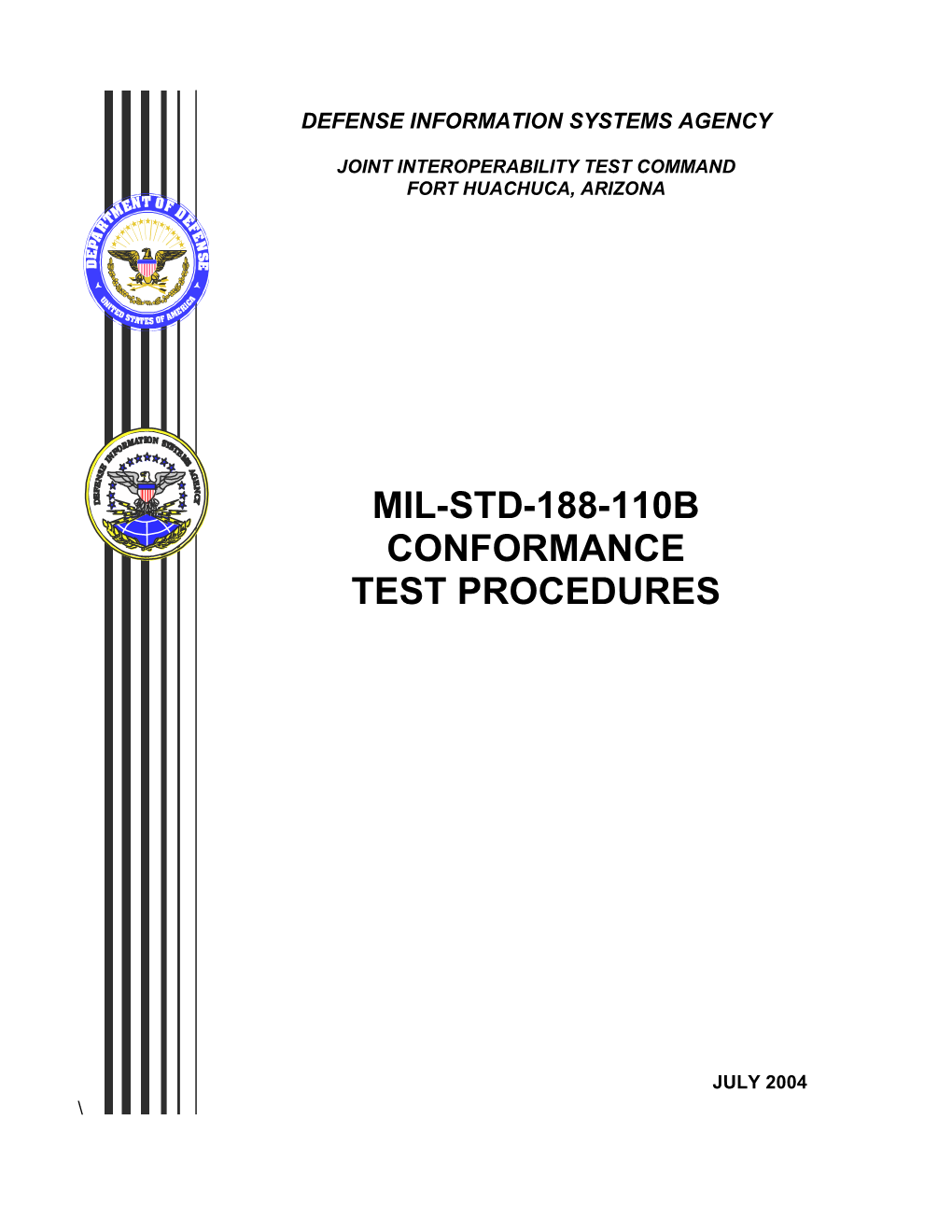 Mil-Std-188-110B Conformance Test Procedures