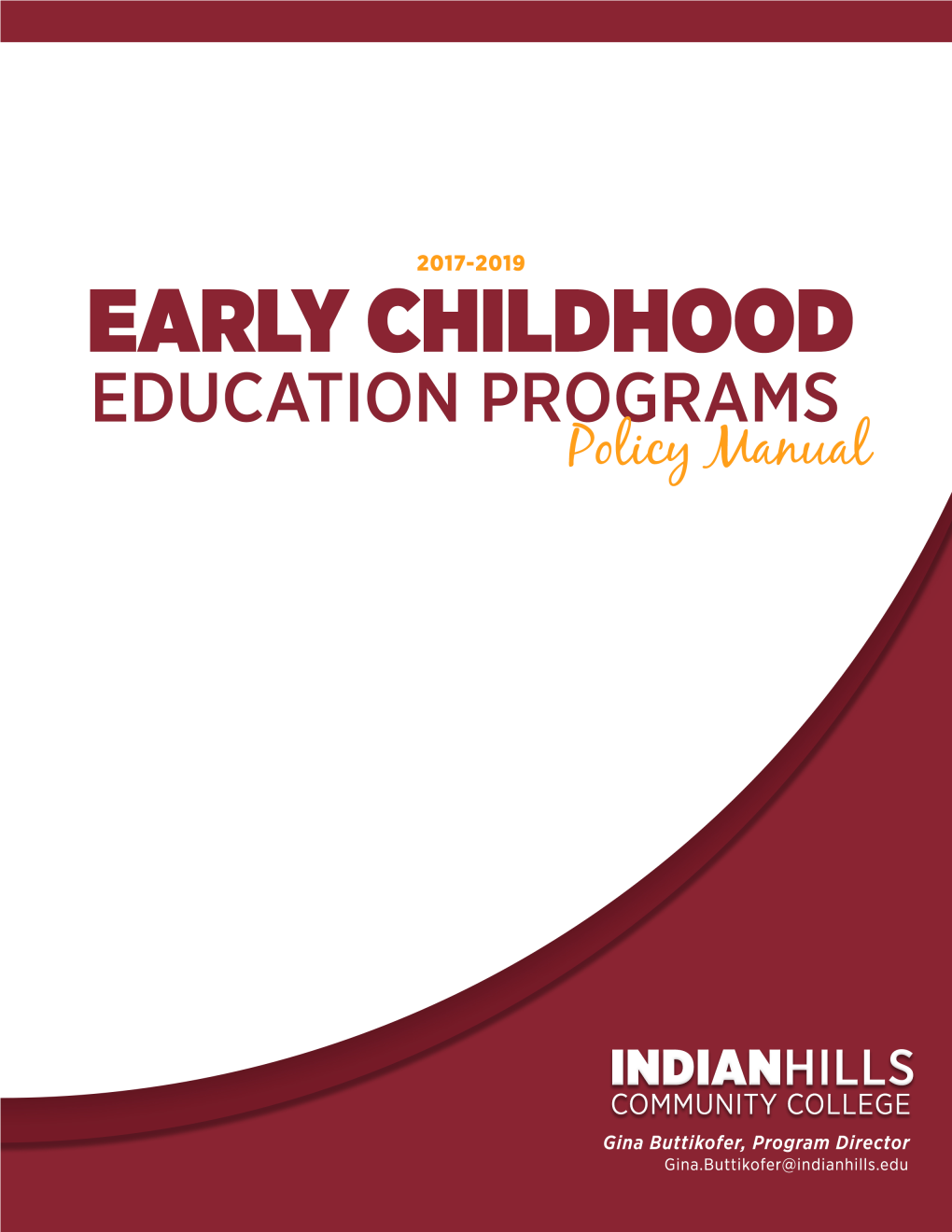 Early Childhood Education Programs Policy Manual