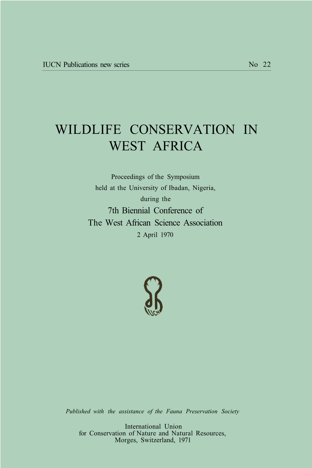 Wildlife Conservation in West Africa