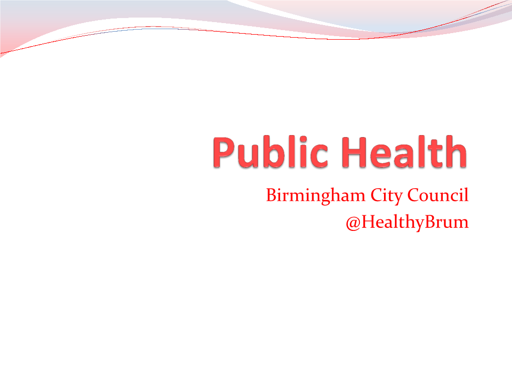 Birmingham City Council @Healthybrum