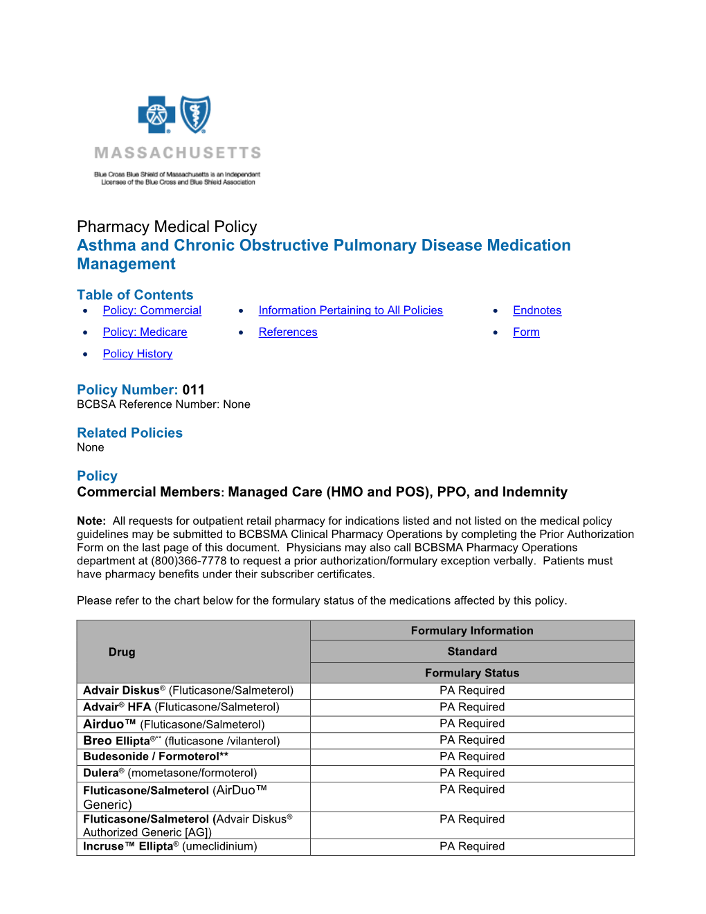 011 Asthma and Chronic Obstructive Pulmonary Disease Medication