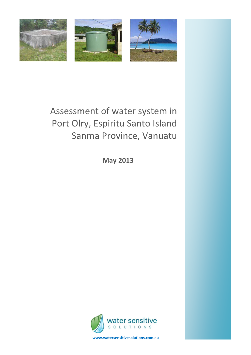 Report Port Olry Water Assessment 13002 DRAFT 2
